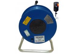 50 METRE 13AMP 240V 1.5MM CABLE EXTENSION REEL WITH 2X13A 240V SOCKETS FITTED WITH SAFETY RCD